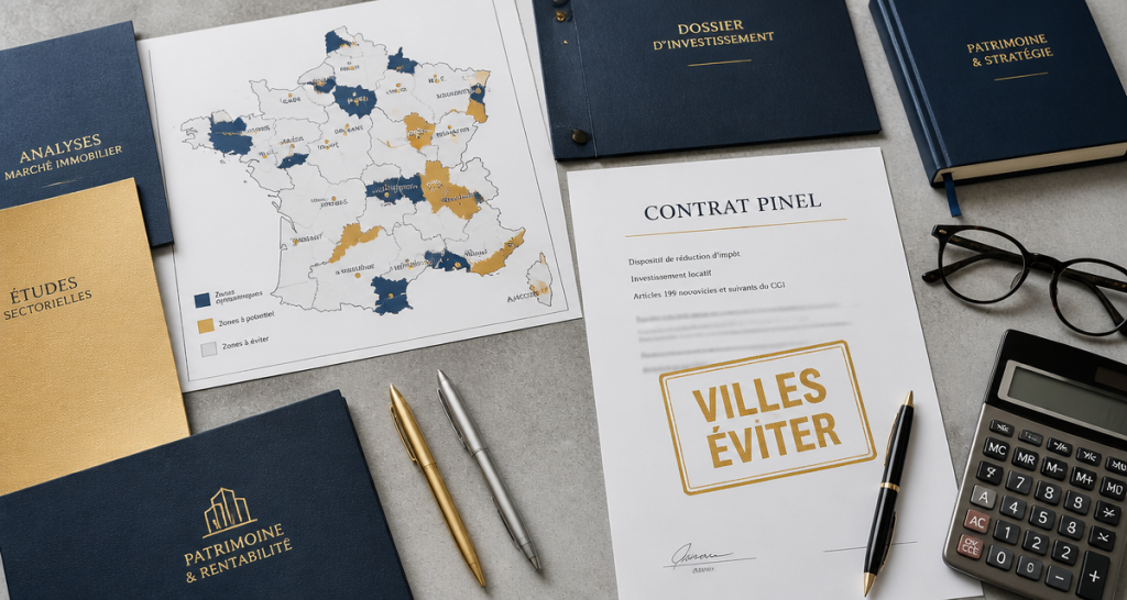 immobilier neuf Pinel les villes à éviter carte