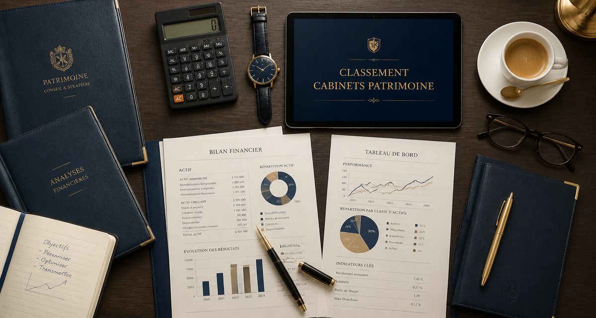 Classement cabinet gestion de patrimoine, bureau élégant