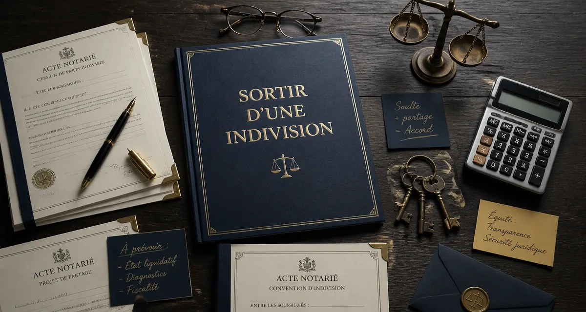 comment sortir d une indivision dossier clés contrats