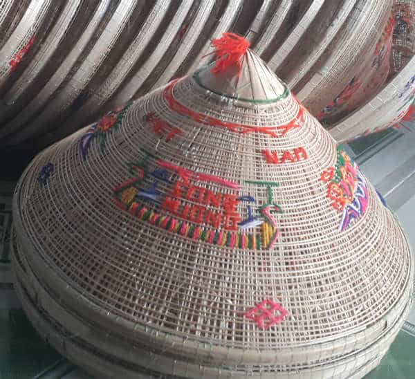 nón lá lật - lưới làm đèn