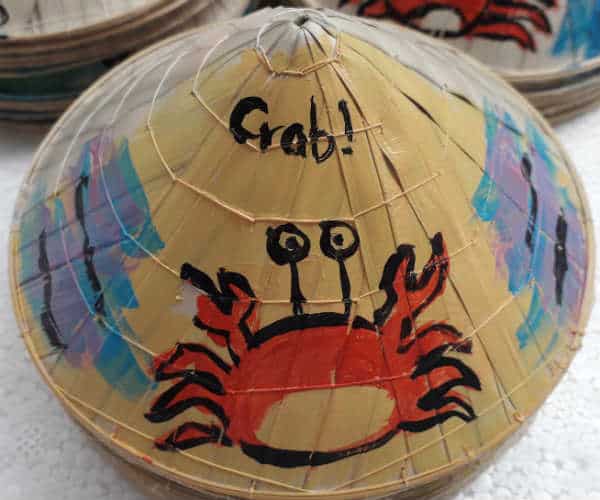 Bán nón lá nhỏ vẽ cảnh giúp bé học tập size 12cm