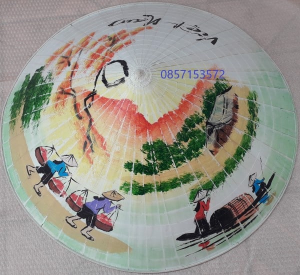 Bán nón lá vẽ phong cảnh đồng quê Việt Nam nhiều mẫu đẹp - Image 3