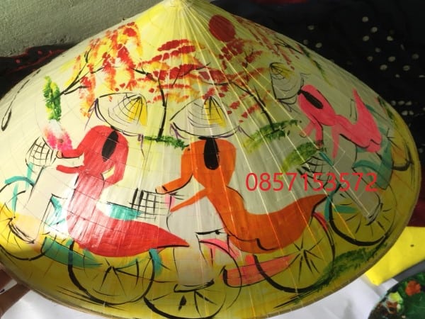 dịch vụ in nón lá vẽ nón lá