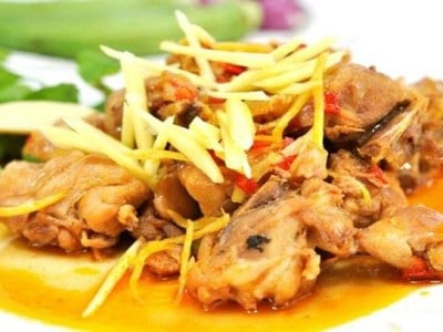 hướng dẫn làm món gà kho gừng