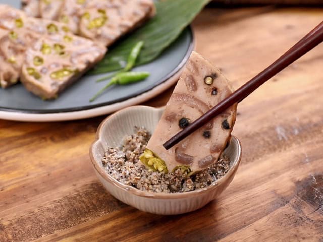 chả lụa bì ớt xiêm xanh bình định