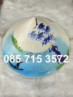 nón lá vẽ làm quà dasaque