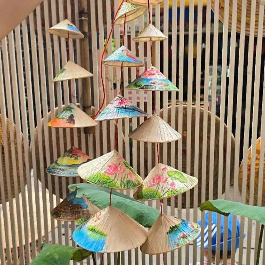Mini conical hat painting workshop in Ho Chi Minh City for international guests