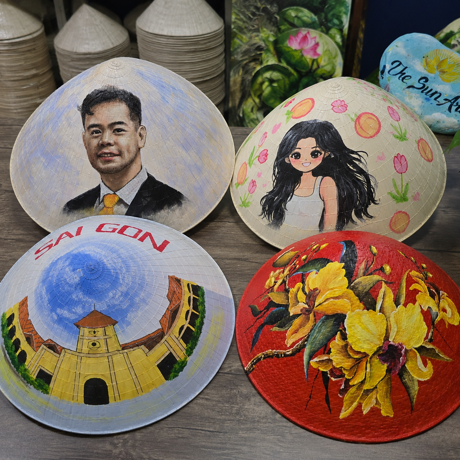 Nón lá vẽ nghệ thuật