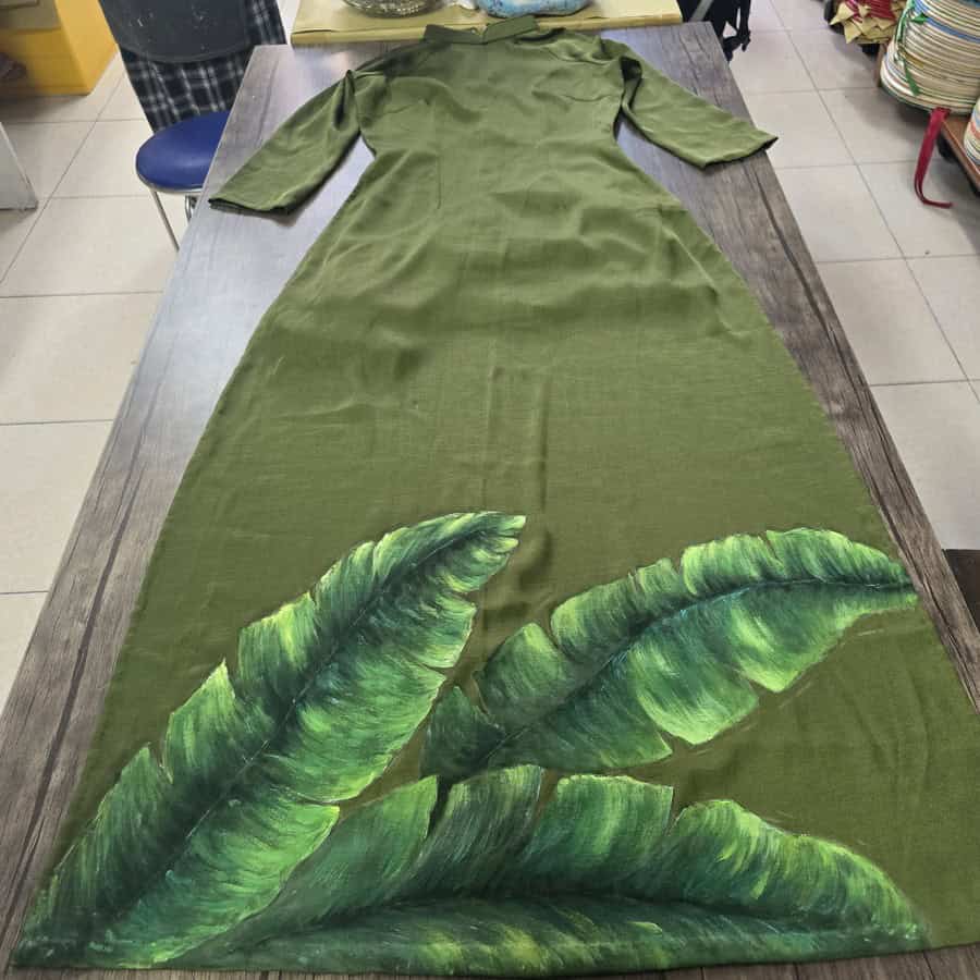 áo dài vẽ mỹ thuật tphcm