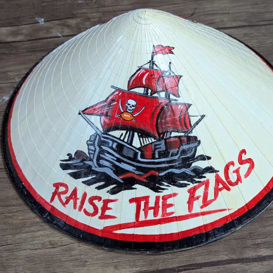 Hand-painted Hue conical hat in Ho Chi Minh City by Dasaque
