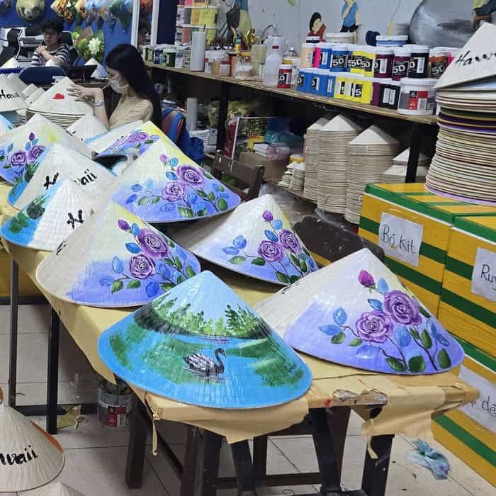 Hue conical hat for cultural display and handmade Vietnamese decoration