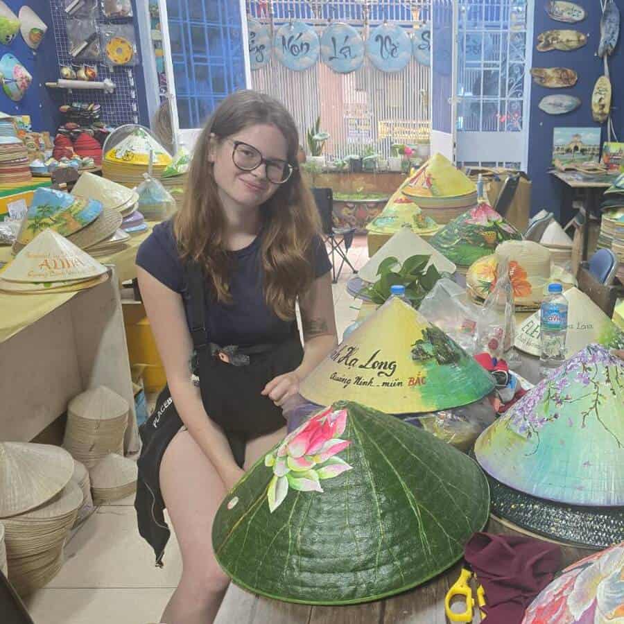 Vietnam landscape conical hat souvenir gift for travelers and cultural displays
