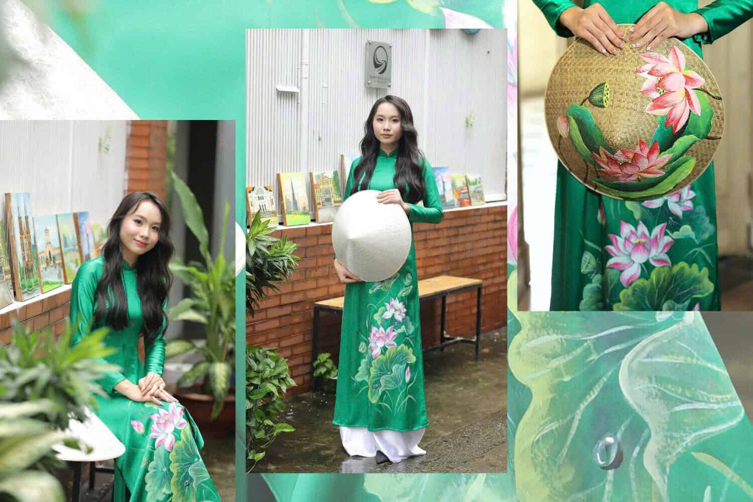 giá vẽ áo dài tại sai gon tphcm