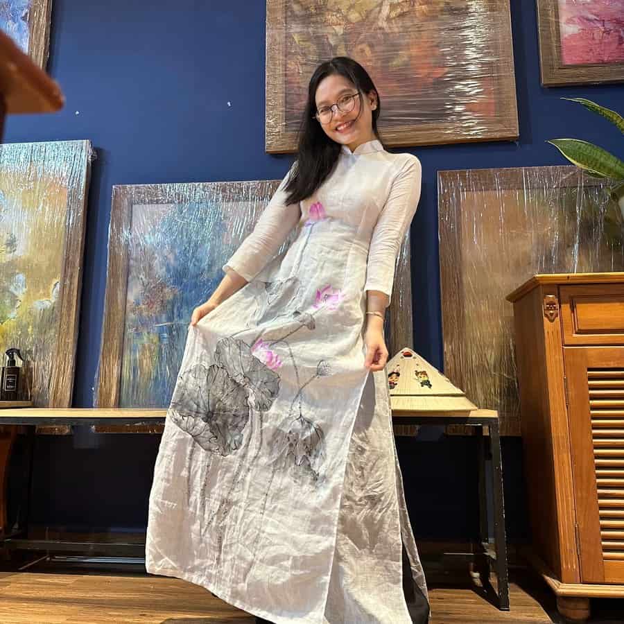 vẽ áo dài