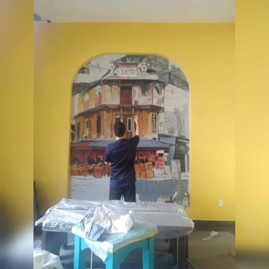 vẽ tranh tường mầm non đẹp nhất