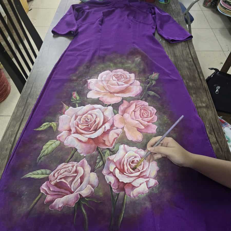 vẽ áo dài đẹp