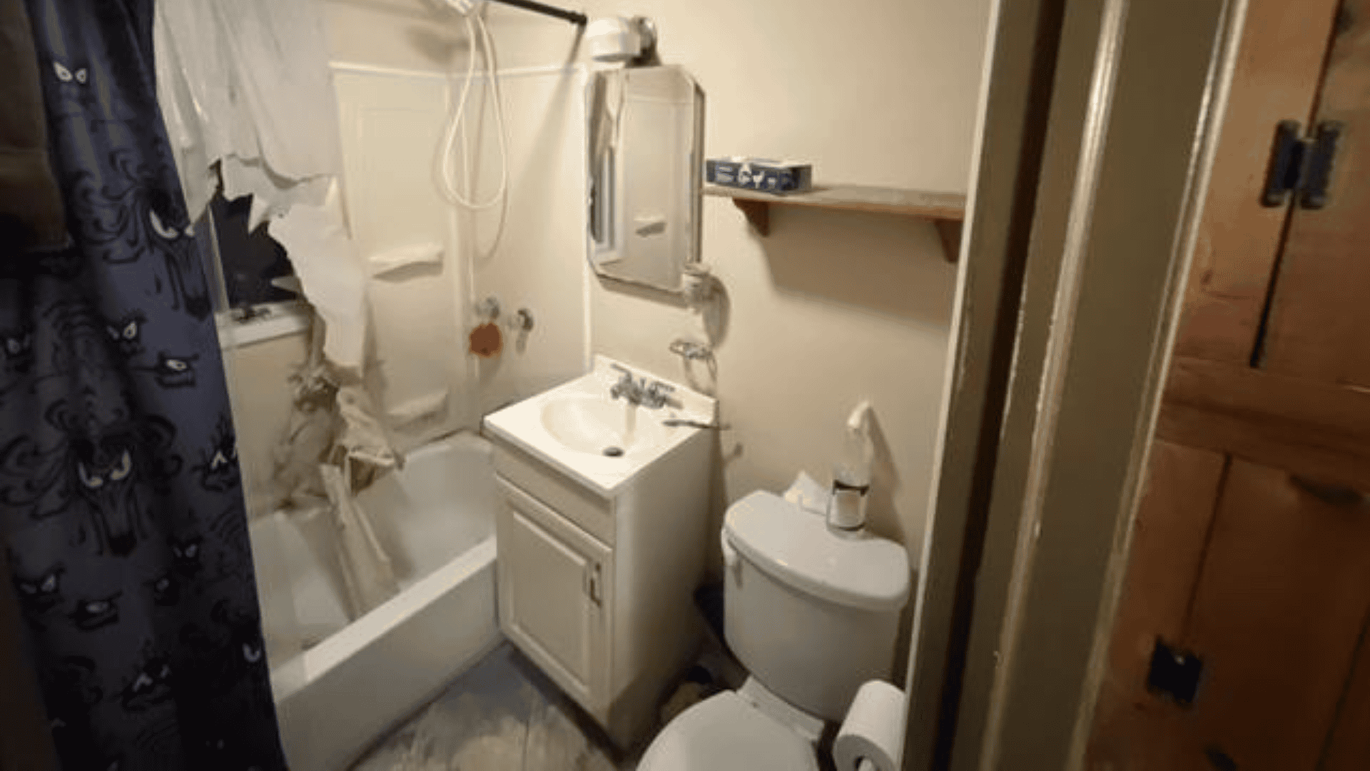 bathroom before remodel