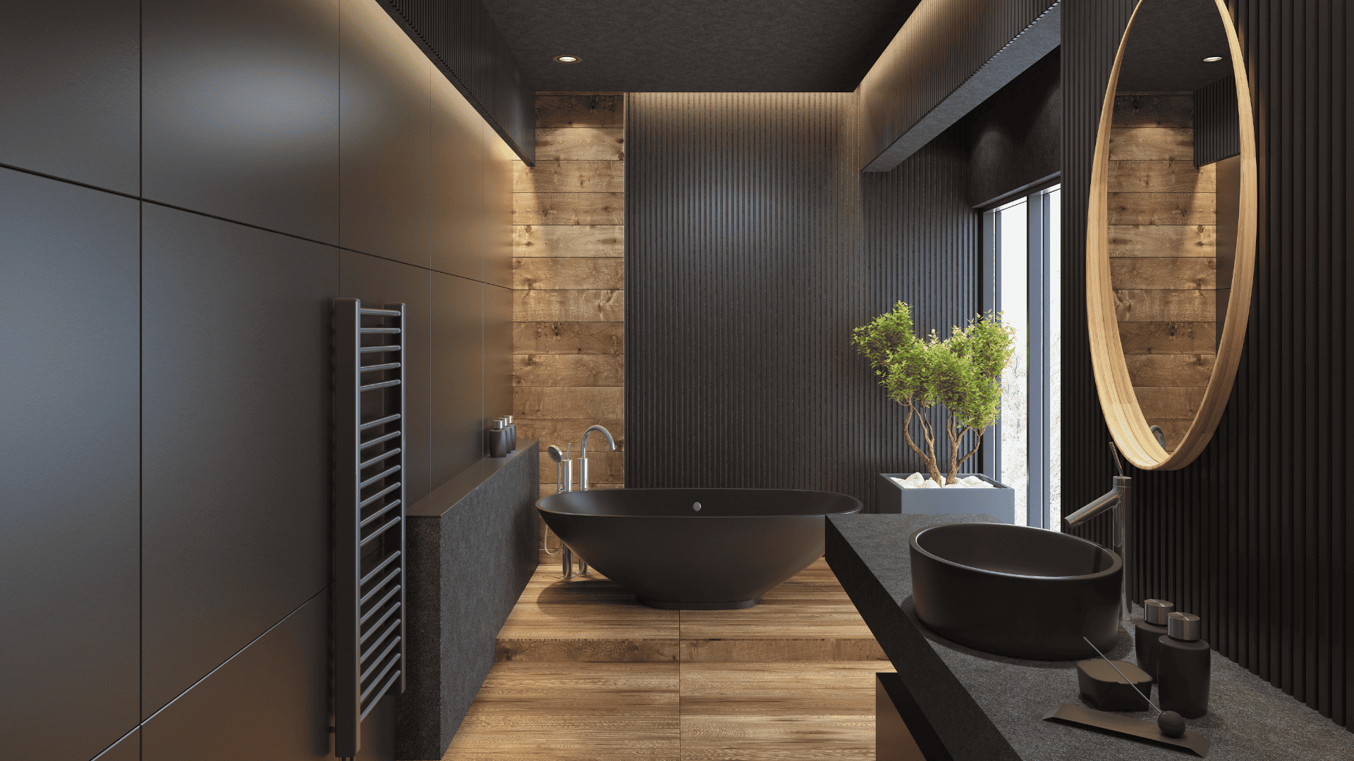 bathroom remodel dark