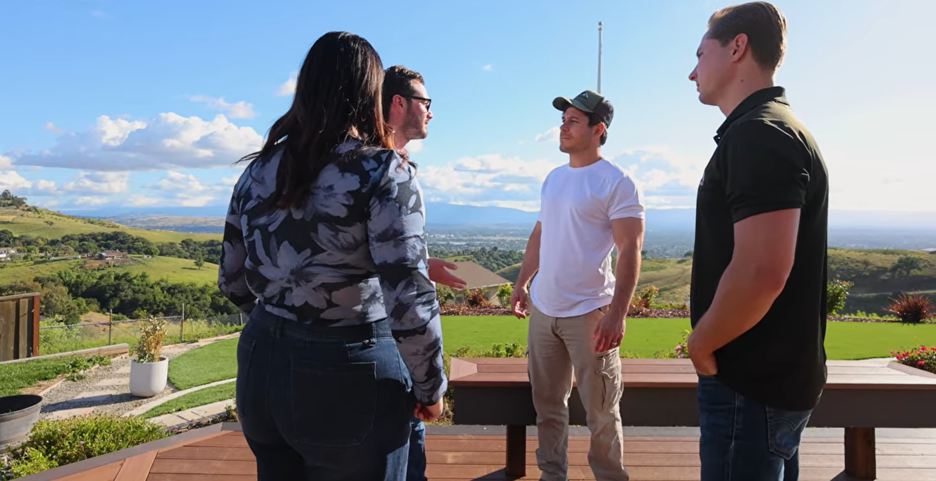 Enjoying a sunny day outdoors with a scenic view in San Jose, perfect for home remodeling discussion.