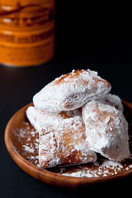 New Orleans beignets dusted with powdered sugar