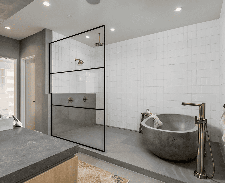 Contemporary bath and shower