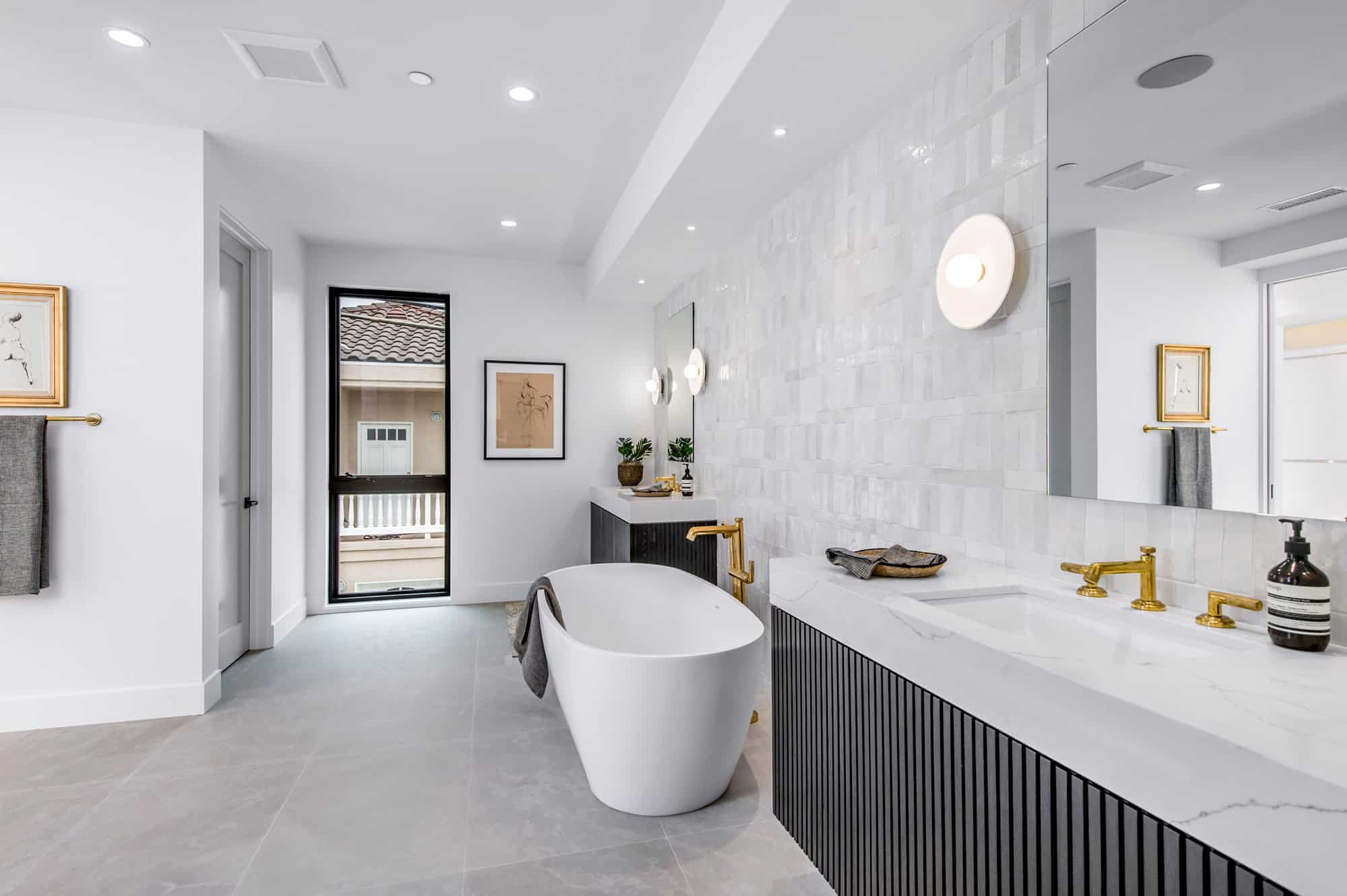 Modern bathroom remodel