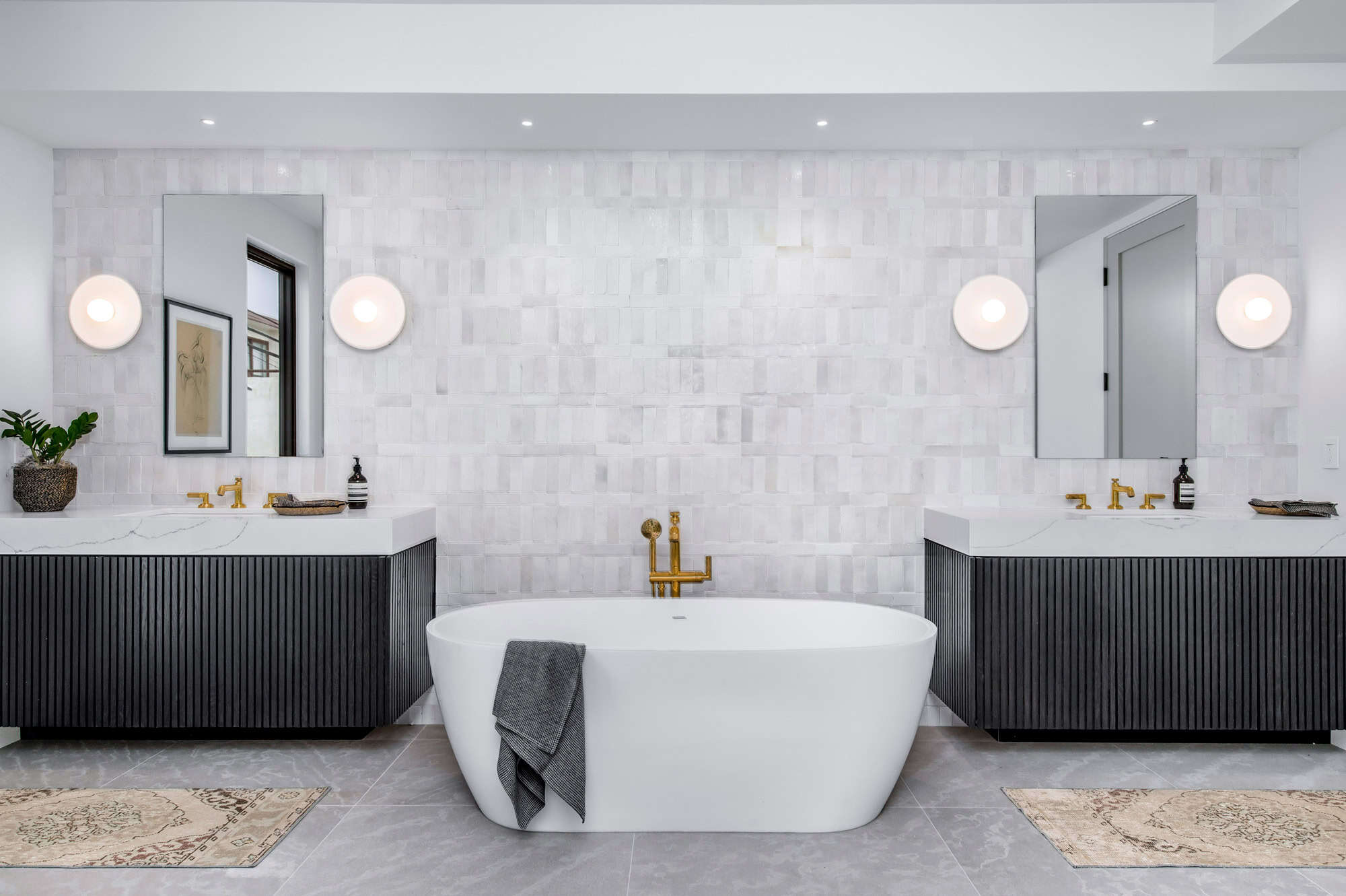 modern bathroom remodel project