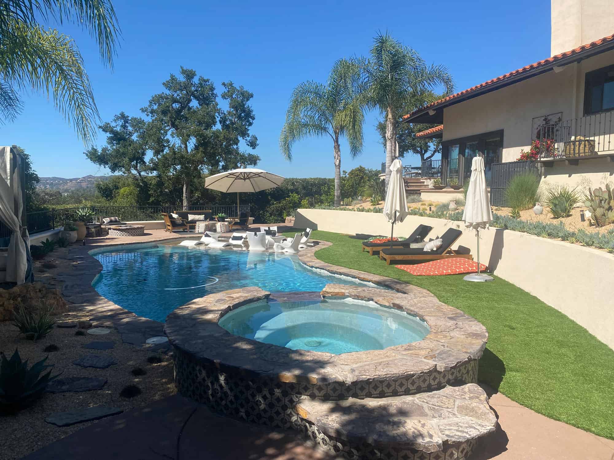 pool and jacuzi remodeling project in Westimnster