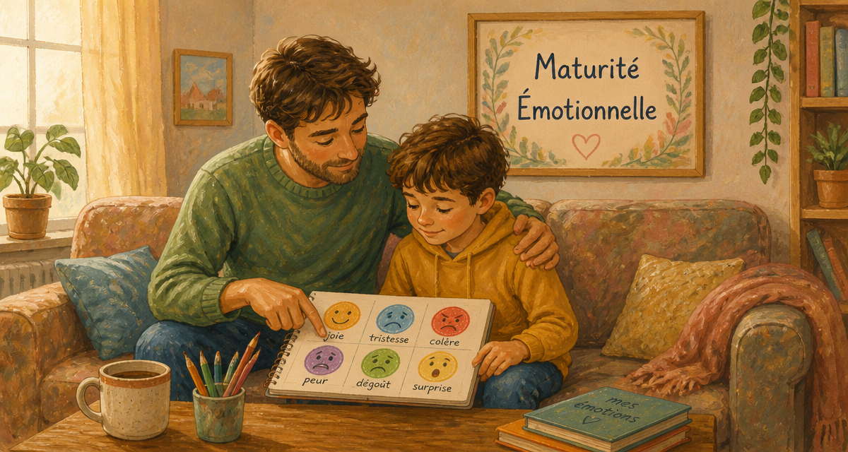 maturité émotionnelle adulte enfant gouache