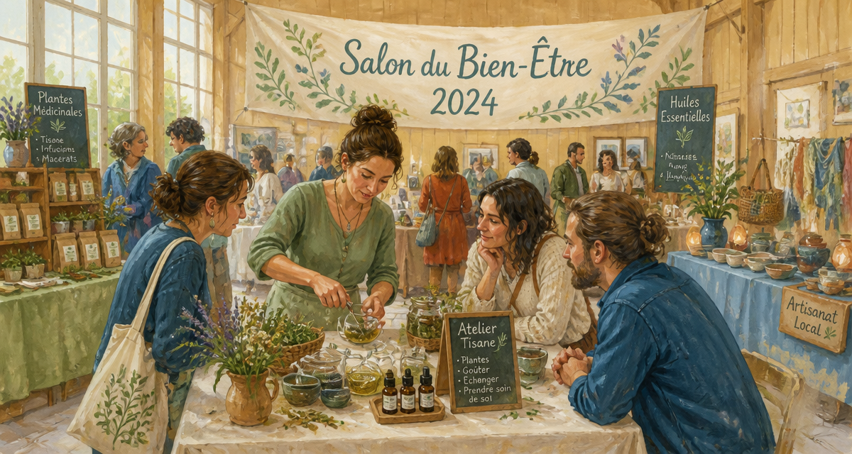 Salon du bien etre 2024 stands et visiteurs