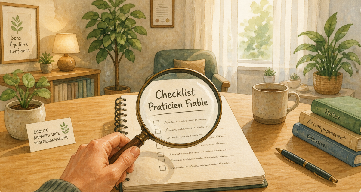 soin énergétique danger carnet checklist