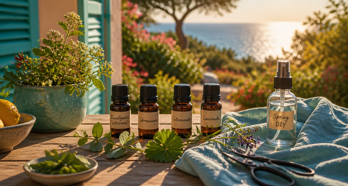 quelle huile essentielle contre les moustiques flacons terrasse