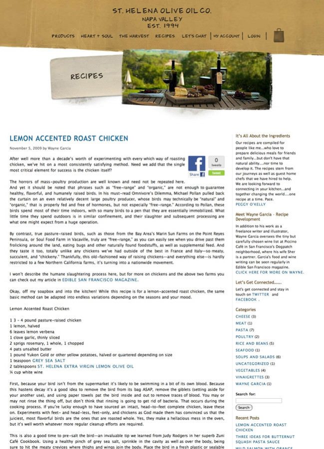 St Helena Olive Oil Blog