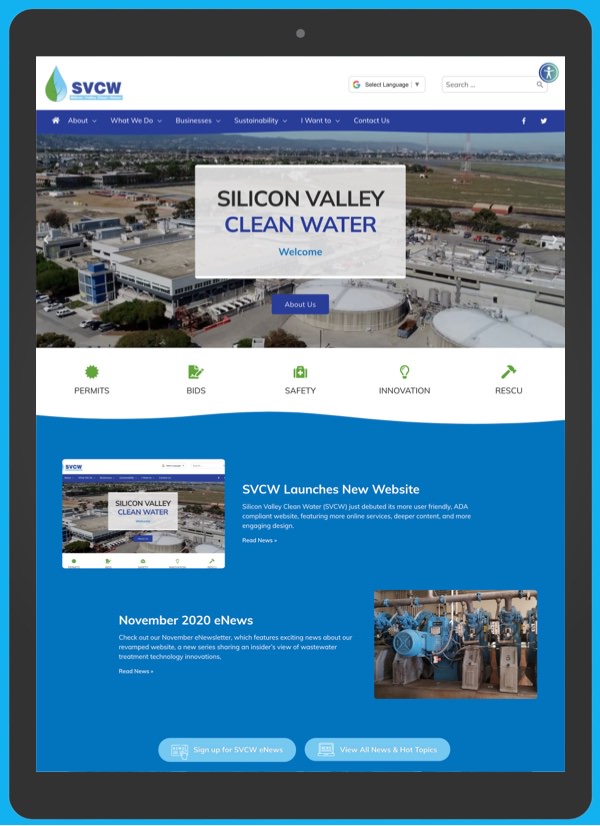 SVCW Website Mockup