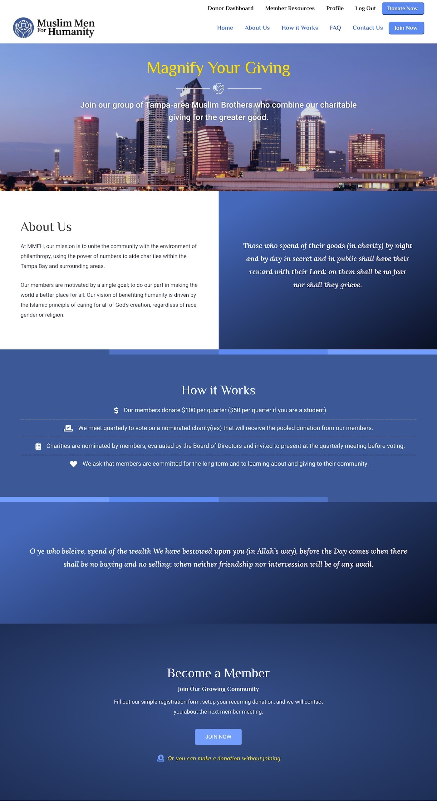 Philanthropy Website Design