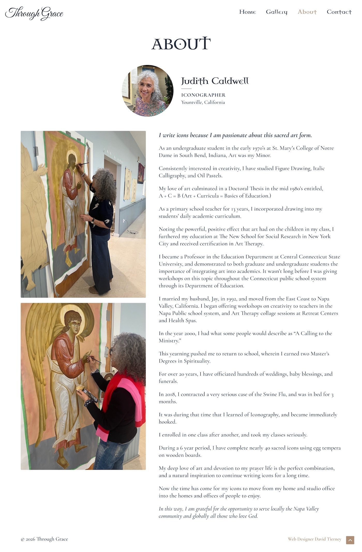 Judith Caldwell, Iconographer