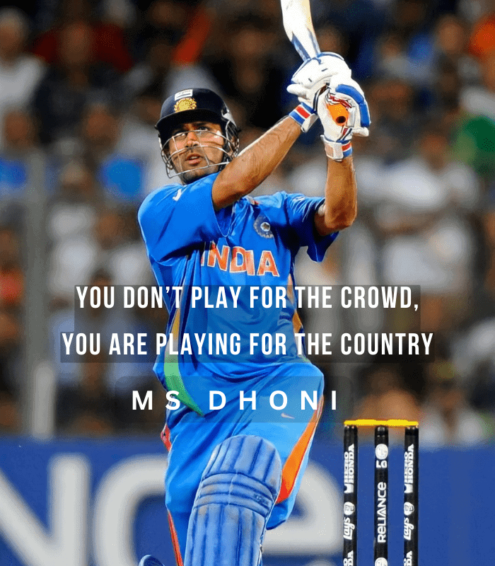Dhoni’s Motivational Quote Wall Art