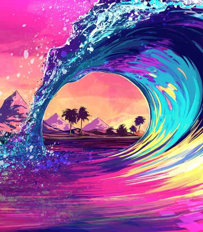 Colorful Wave Wall Art