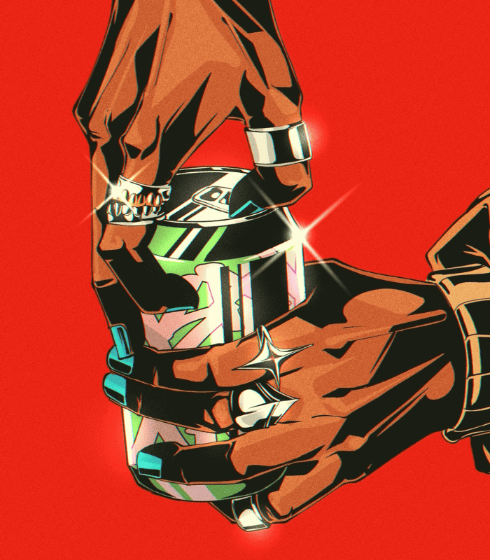 Bling Sparkling Drink wall art