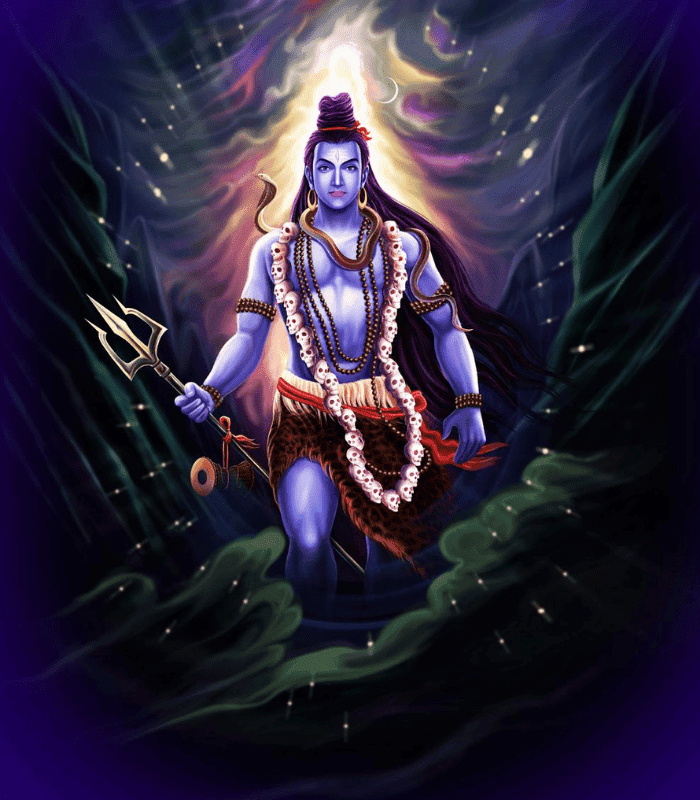 Vibrant Lord Shiva Wall Art