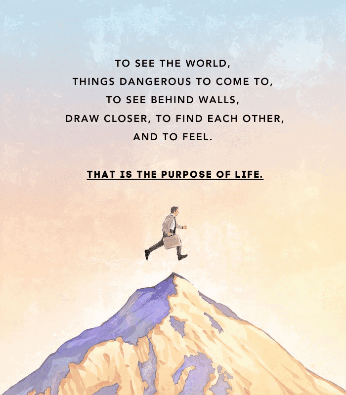 The Secret Life of Walter Mitty quote wall art
