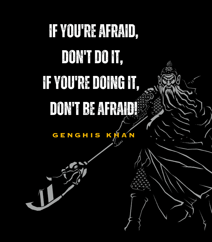 Genghis Khan quote wall art