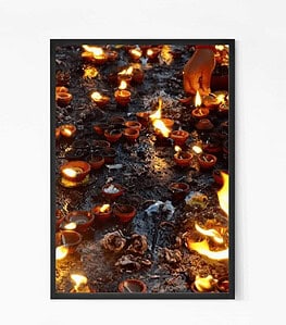 Beautiful Temple Lights Wall Art