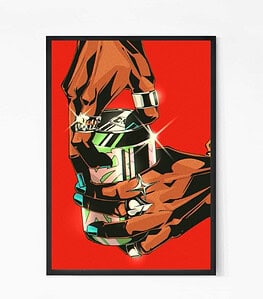 Bling Sparkling Drink wall art