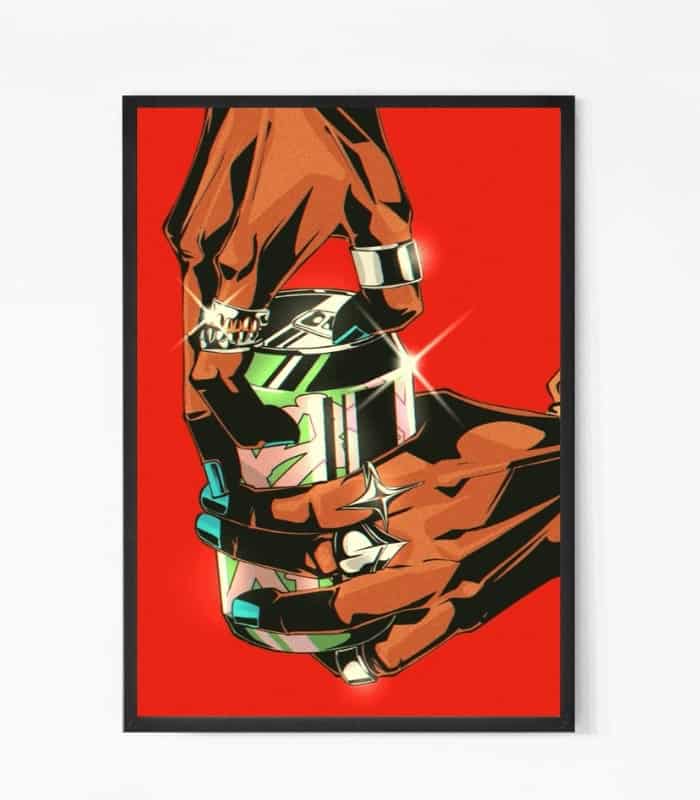 Bling Sparkling Drink wall art