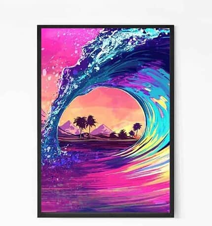 Colorful Wave Wall Art