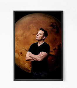 Elon Musk MARS Wall Art