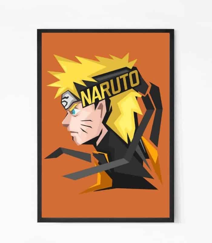 Naruto Uzumaki Wall Poster | Glass Framed Wall Art | For Gaming Room, Boys Room, and Teen Room - Image 2