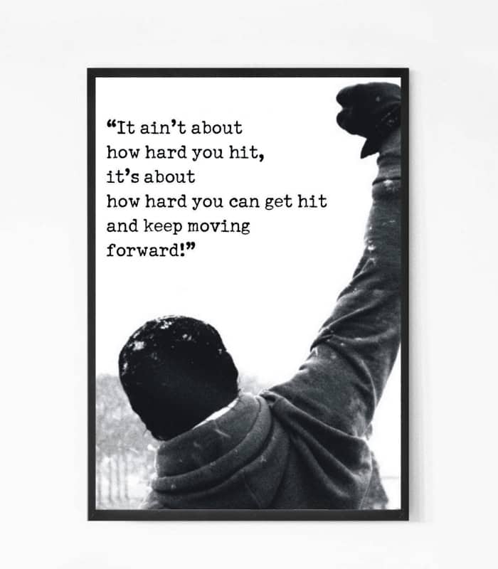 Rocky Balboa Quote Wall Art