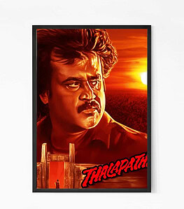 Thalapathi Rajinikanth Wall Art